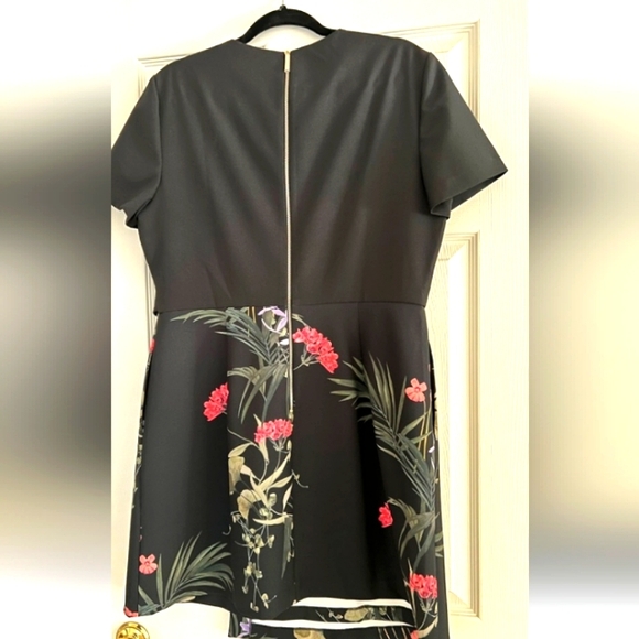 Ted Baker Beautiful Floral Mock Wrap Dress - Picture 2 of 5